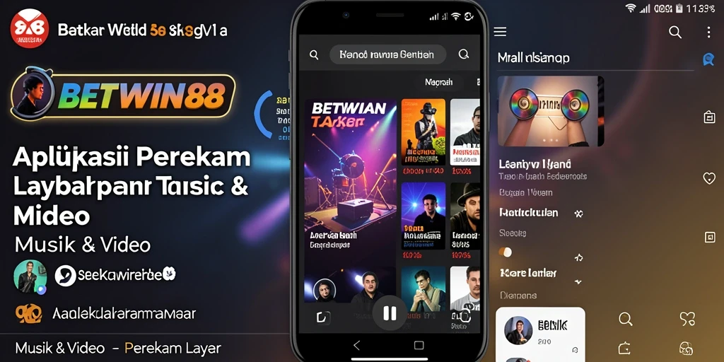 Antarmuka BETWIN88 dengan fitur perekam layar yang intuitif.