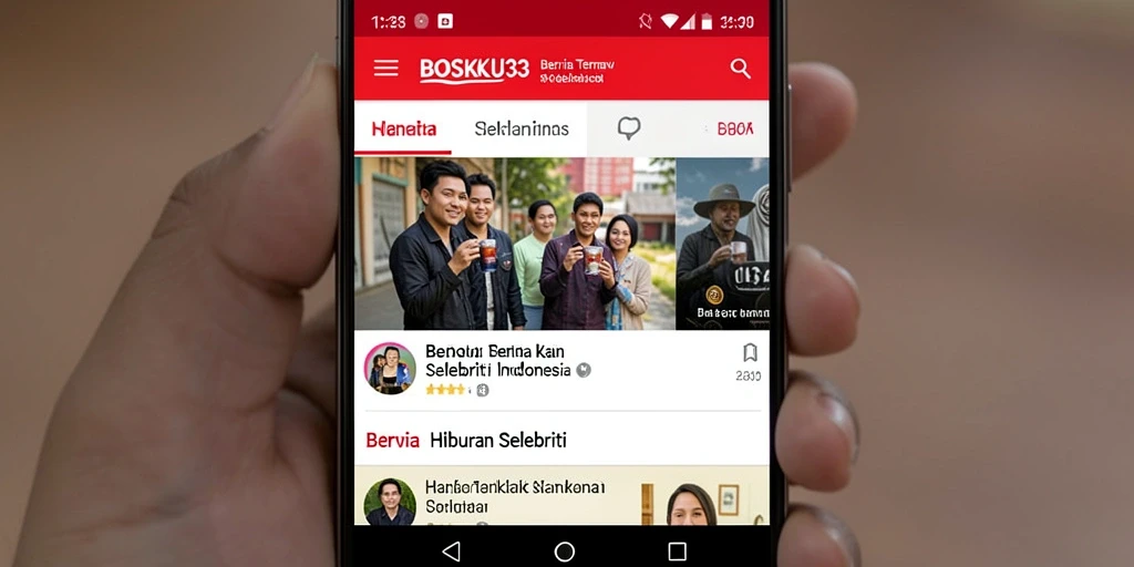 Antarmuka aplikasi BOSKU33 yang rapi dan informatif.