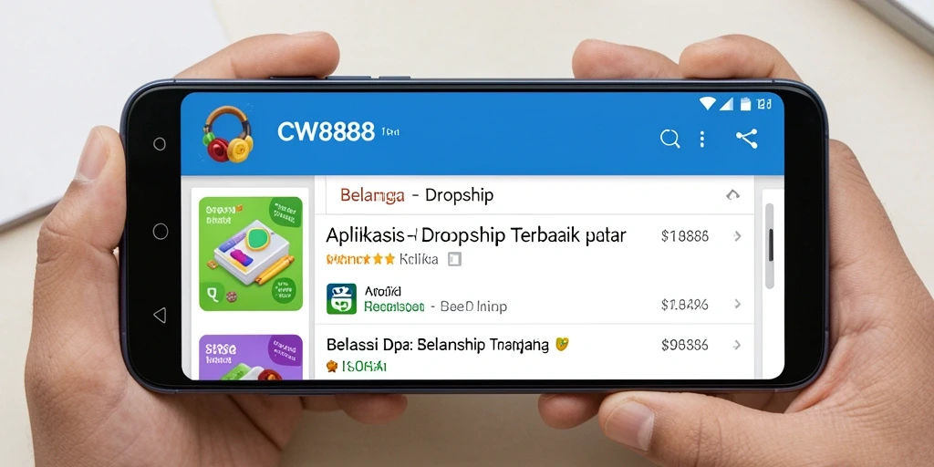 Tampilan antarmuka aplikasi CW8888 yang menarik dan mudah digunakan.