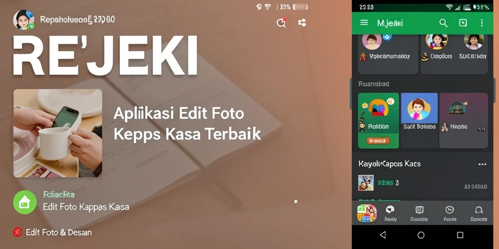 Tampilan antarmuka REJEKI yang membuat editing foto mudah dan menyenangkan.