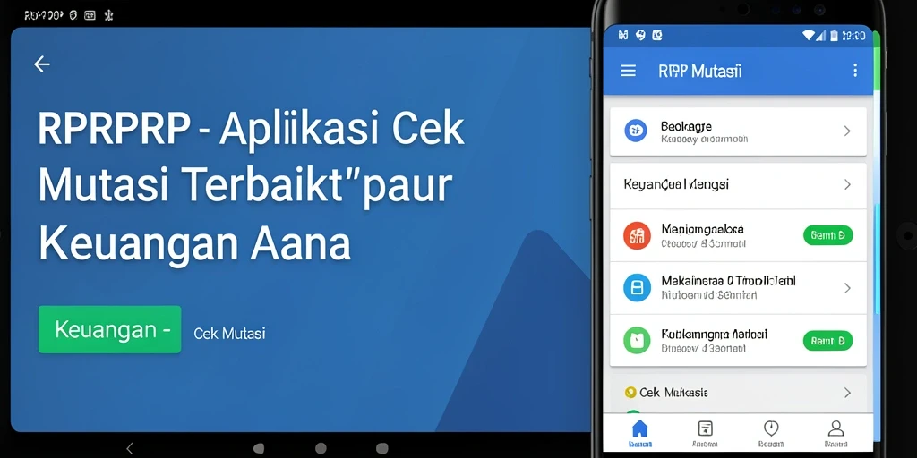 Antarmuka aplikasi RPRPRP untuk cek mutasi keuangan dengan fitur lengkap.