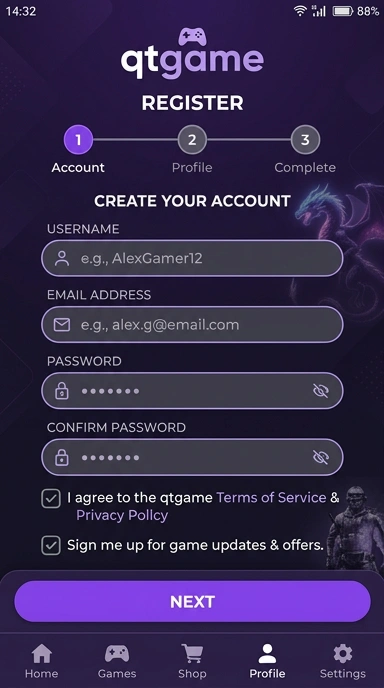 Cara Mudah Buat Akun Baru di qtgame